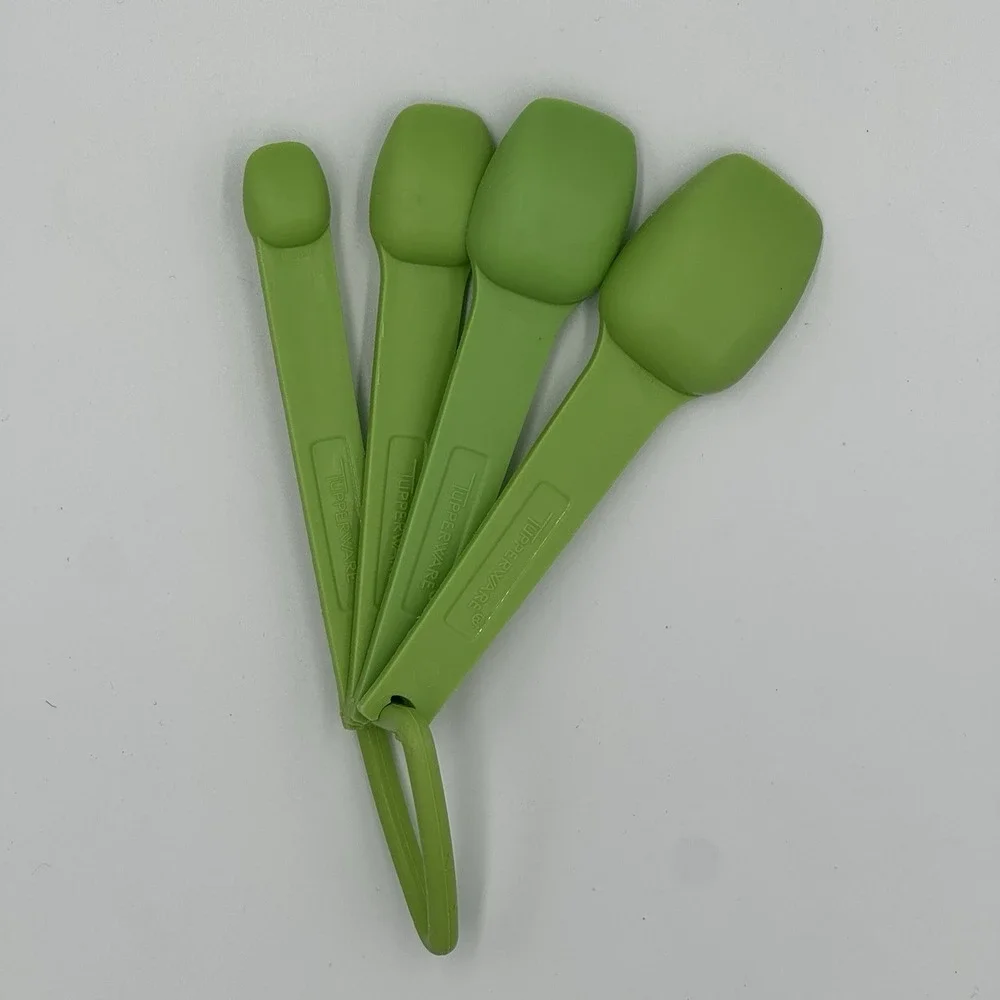 Set of 4 Vintage Tupperware Measuring‎ Spoons Nesting